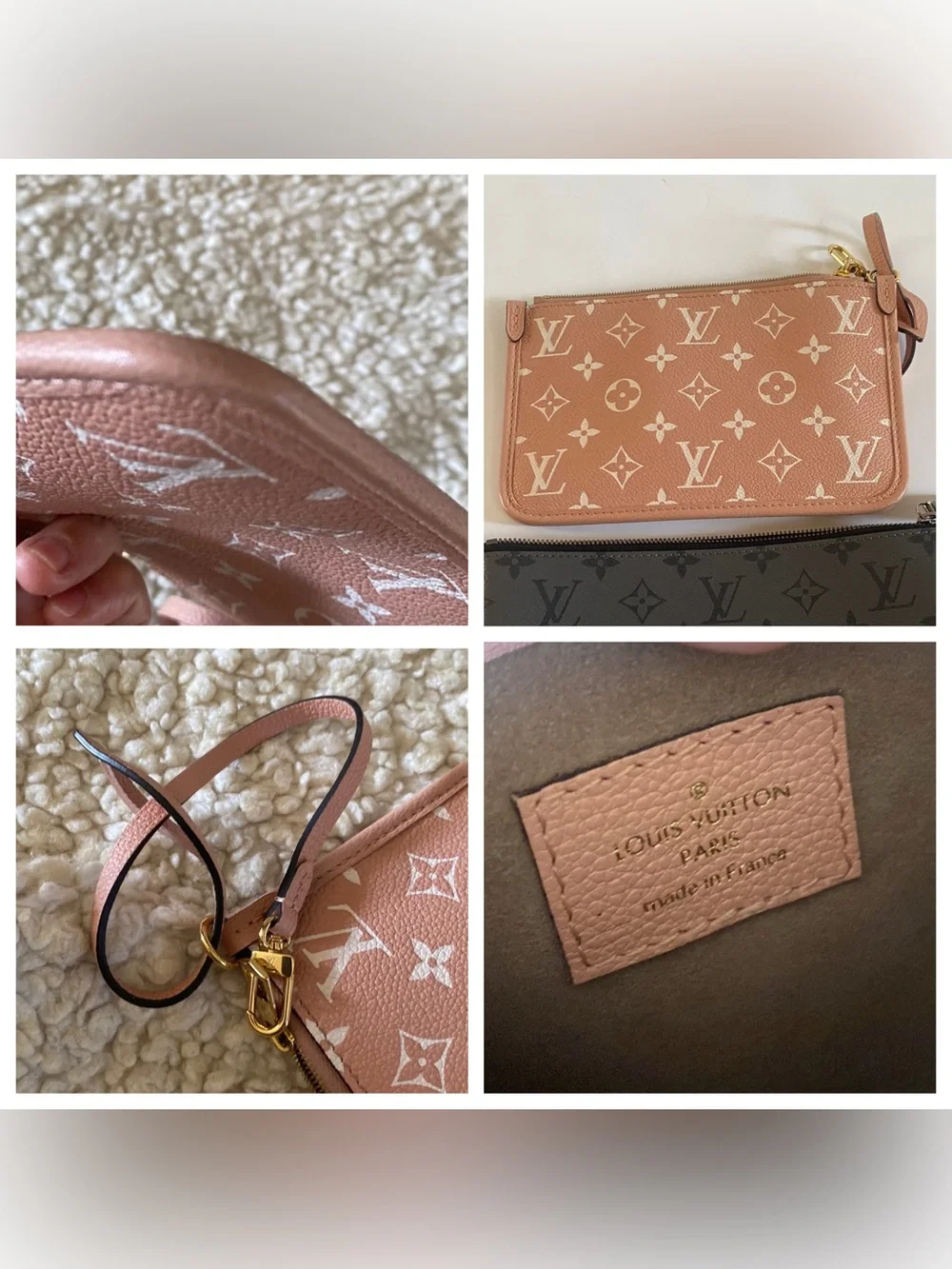 Louis Vuitton pouch x 2 PINK & BLACK